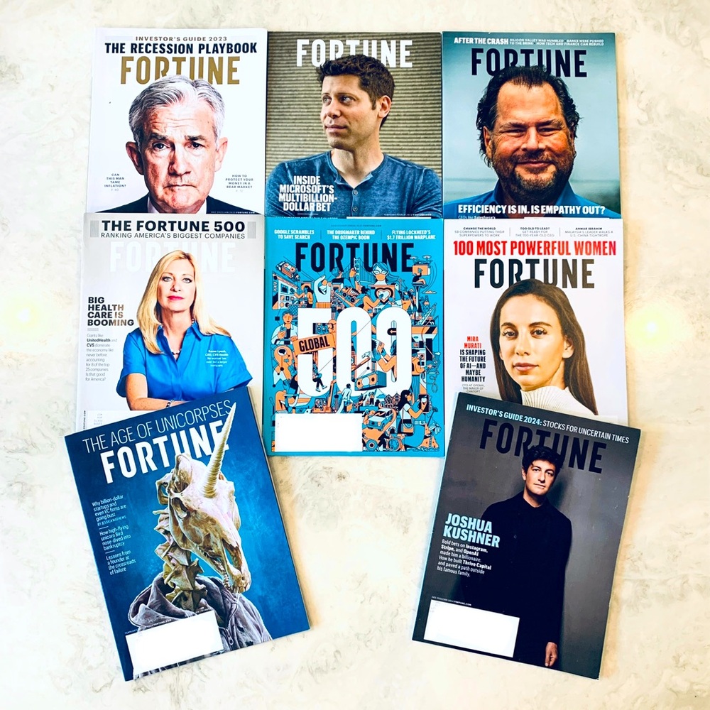 Fortune Magazine (8 issues; Dec. 2022 to Jan. 2024)